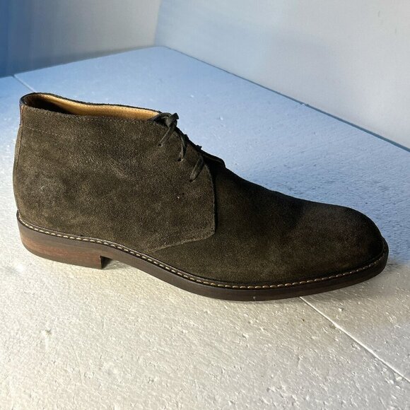 1901 SZ 13 Mens Charcoal Gray Chukka Lace Up Boot Retro Vintage Moto Timeless - Picture 3 of 10